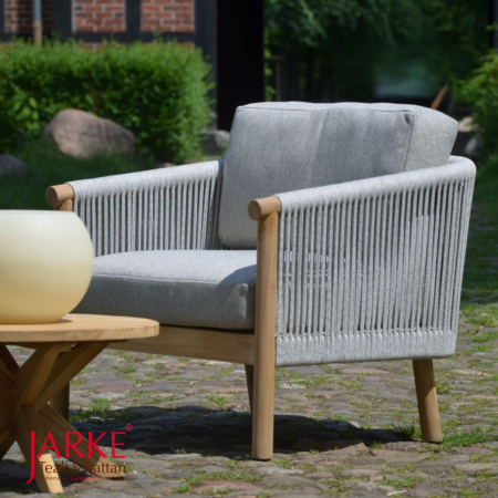Loungesessel "Panama", hellgrau-taupe