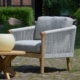 Loungesessel "Panama", hellgrau-taupe