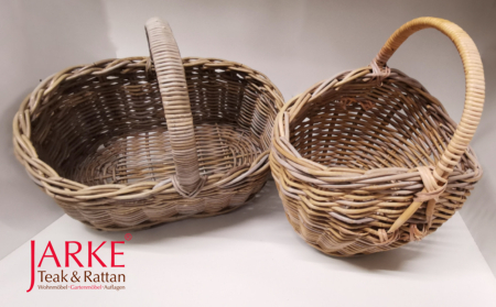 Einkaufskorb aus Rattan in 2 Designs