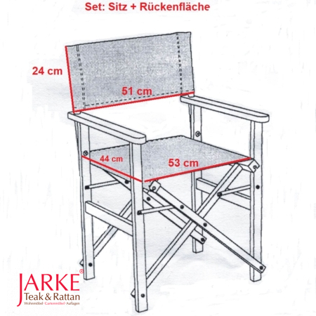 Ersatzstoff Regiestuhl Polyester