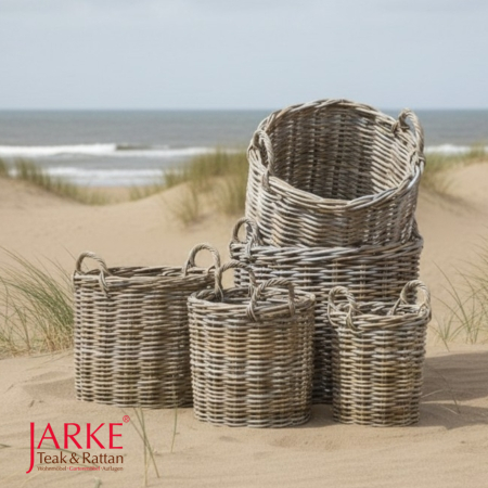 Rattan Körbe rund + quadratisch + rechteckig