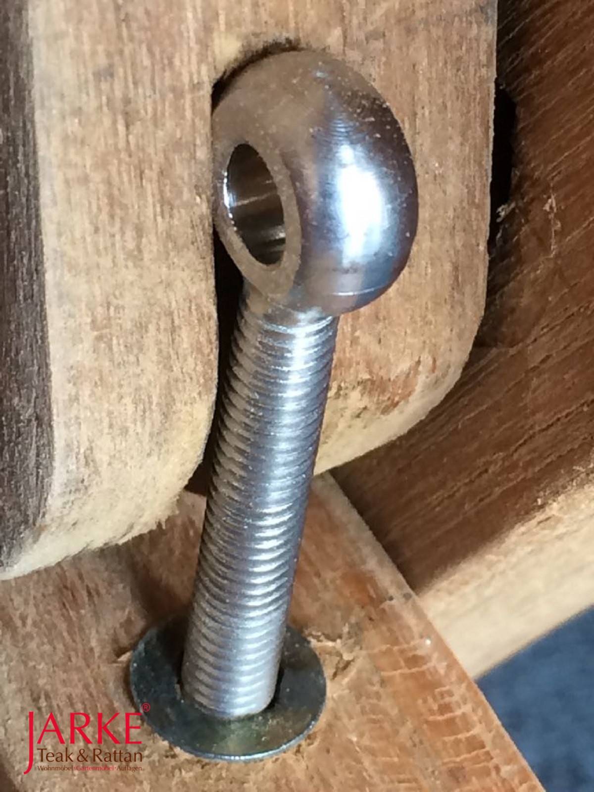 Augenschraube/ Ringschraube für Hochlehner bei Jarke Teak