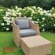 Outdoor Sessel + Fußhocker "Casablanca"