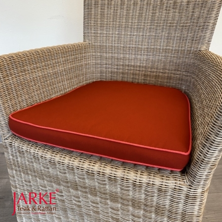 Sitzkissen mit Keder, Rot, 48 x 47 cm