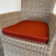 Sitzkissen mit Keder, Sand, 48 x 47 cm