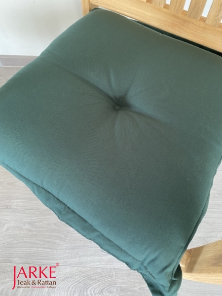Sitzkissen 50 x 50 cm in der Farbe dunkelgrün