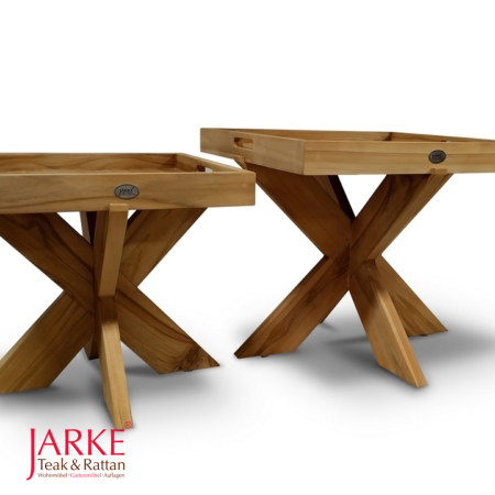Teak Tabletttisch „Kayla“ in 3 Größen