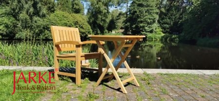 Teak Angulia Sessel mit Tisch