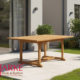 Teak Ausziehtisch Klassik 100 x 120-180 cm