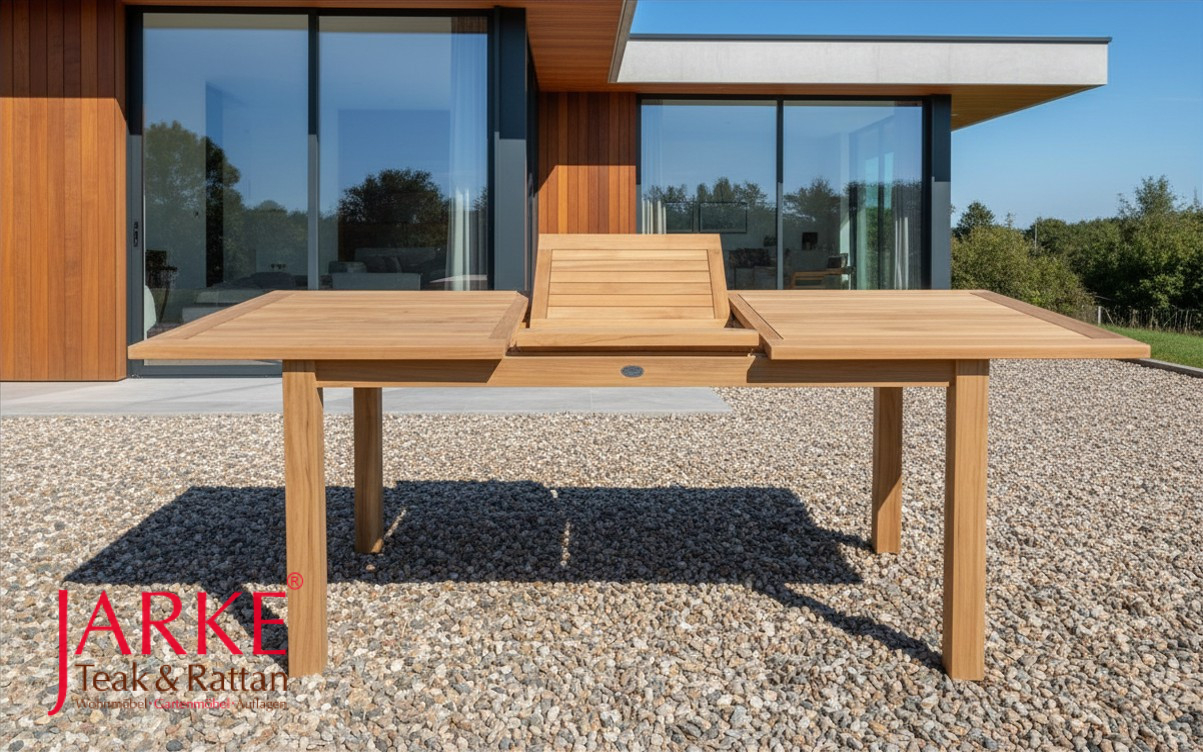 Teak Ausziehtisch New Design, in 2 Größen
