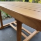 Teak Ausziehtisch de Lux mit dicker Tischplatte von 4 cm