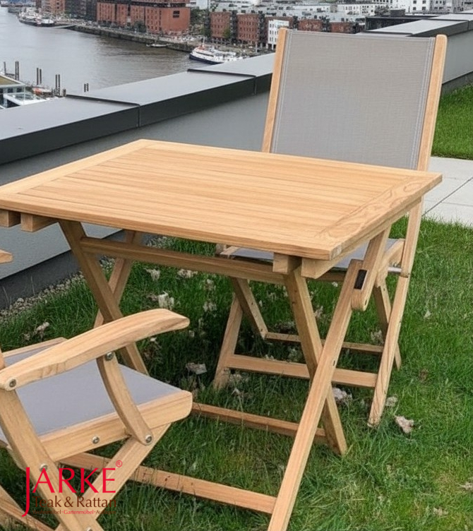 Teak Klapptisch 80 x 80 cm