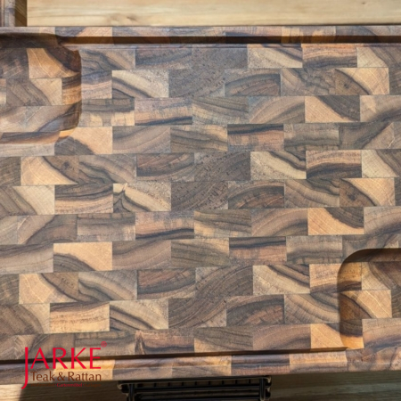 Teak Schneidebrett Tyra mit Saftrille, 2 Größen