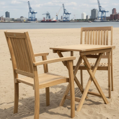 Teak Stapelstuhl "Julian" Premium