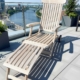 Teak Deckchair mit Patina