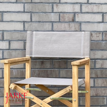 Teak Regiestuhl Bristol Taupe