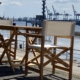 Teak Regiestuhl Bristol, weiß