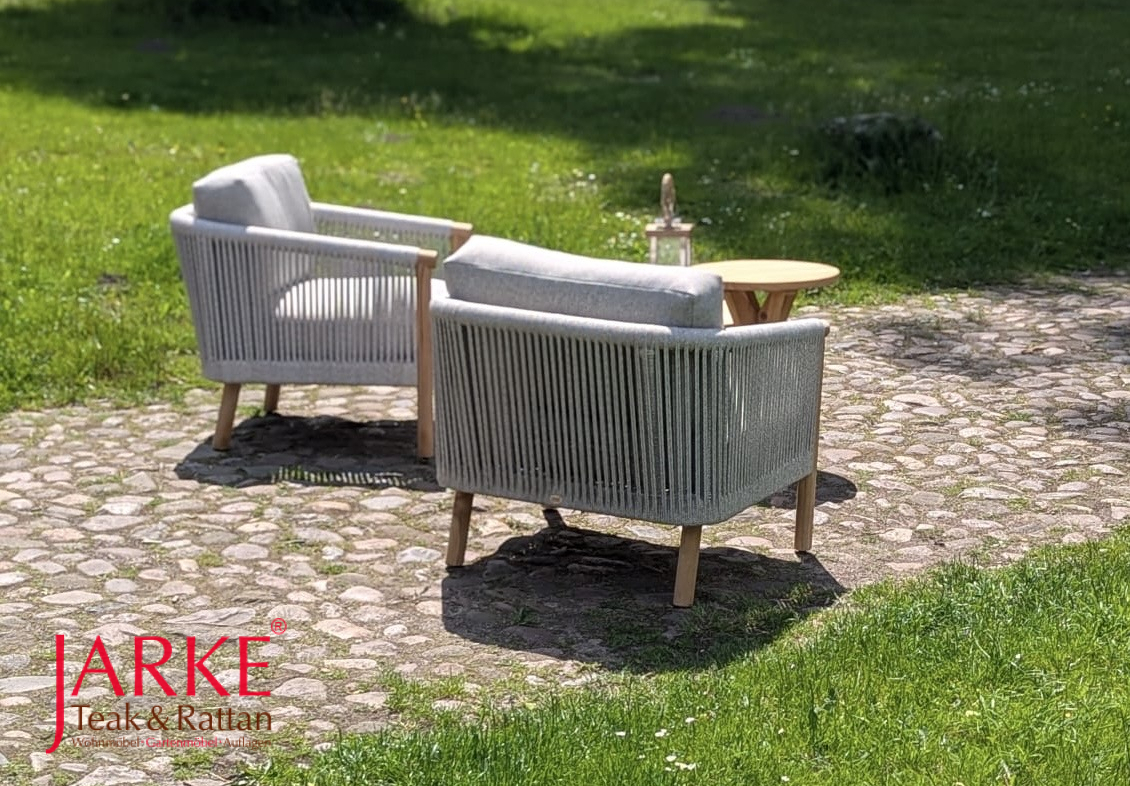 Loungeset Panama, mit Rope-Geflecht und Outdoor-Polstern