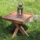 Teak Tablett-Tisch in 3 Größen
