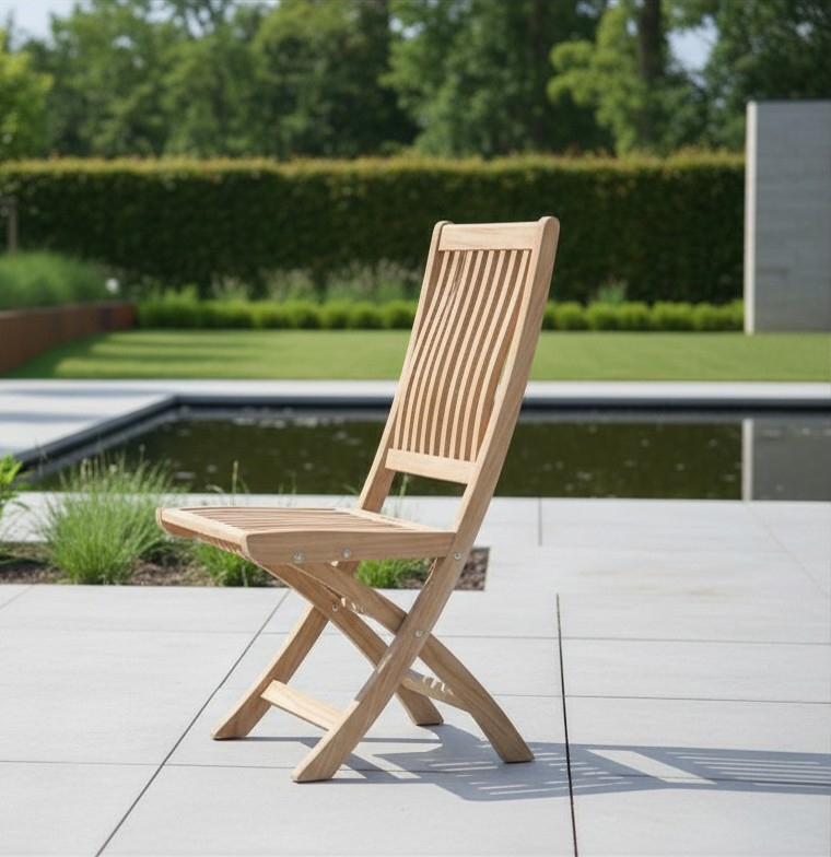 Teak Klappstuhl Hery, ergonomisch