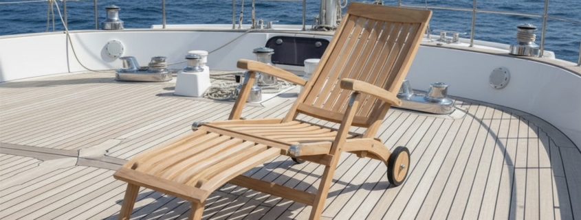 Teak Deckchair Hafen Hamburg