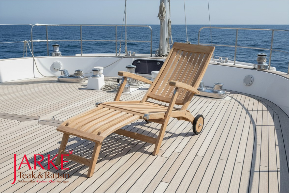 Teak Deckchair Hafen Hamburg