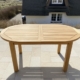 Ovaler Teak Ausziehtisch "New Design"