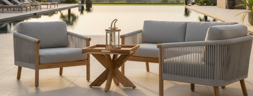Outdoor Loungegruppe "Panama" mit Rope Geflecht