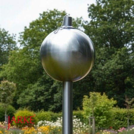 Gartenfackel "Apple" aus Edelstahl