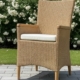 Outdoor Stuhl "Avery", Natural Honey, mit Teak Armlehnen