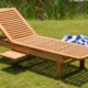 Teak Gartenliege "de Lux"