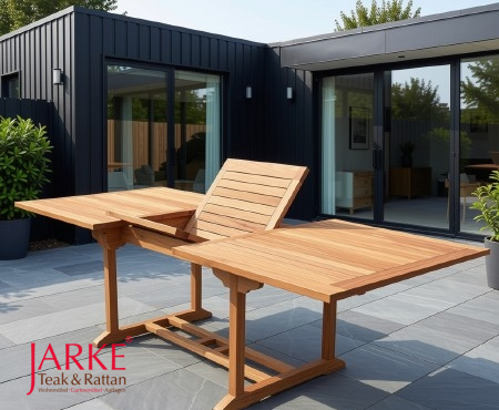 Teak Ausziehtisch 120 x 180/ 240 cm