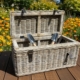 Rechteckige Rattan Kiste/ Box in 2 Größen