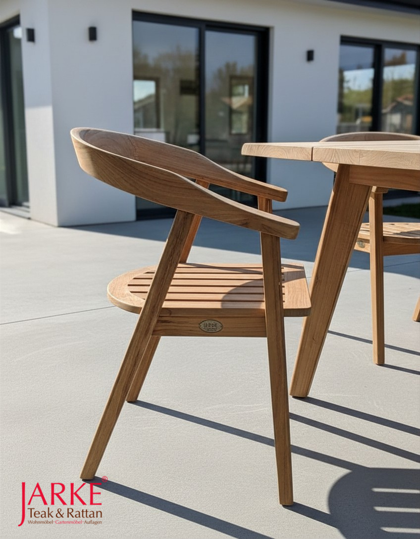 Teak Stuhl "Arvid" im Scandi Look