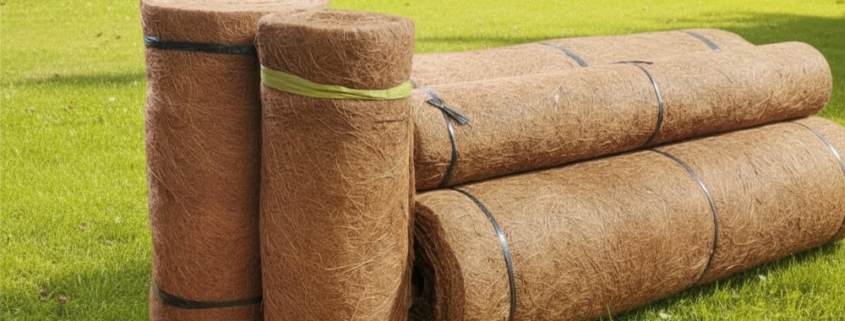 Kokosmatten/ Mulchmatten, der natürliche Schutz gegen Verdunstung