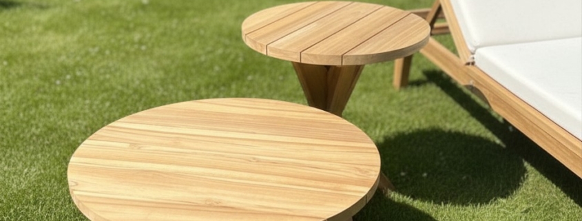 Teak Beistelltisch "Melinda" im 2er Set