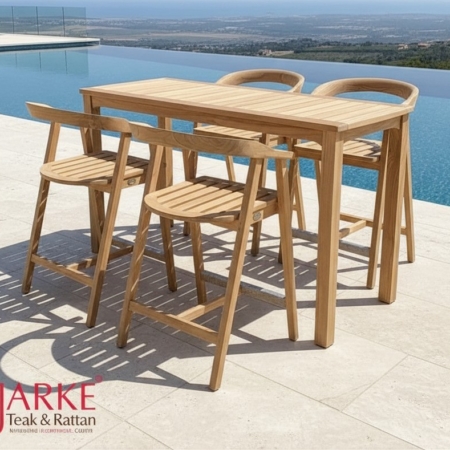 Teak Gartenbar Set