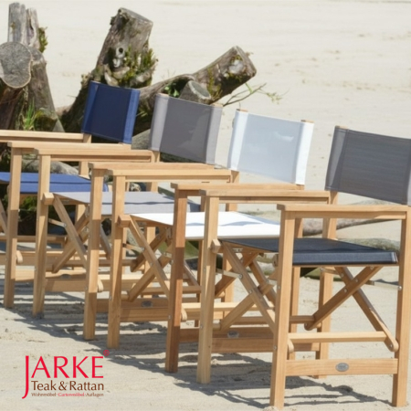 Teak Regiestühle & Ersatzbezüge