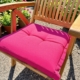 Sitzkissen 50 x 50 cm, Volant, Pink