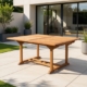 Teak Ausziehtisch 120 x 180-240 cm