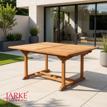 Teak Ausziehtisch 120 x 180-240 cm