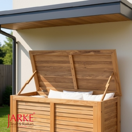 Teak Truhe mit Silikonverfügung
