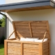 Teak Truhe mit Silikonverfügung