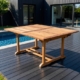 Teak Ausziehtisch Klassik, 120 x 140 – 200 cm