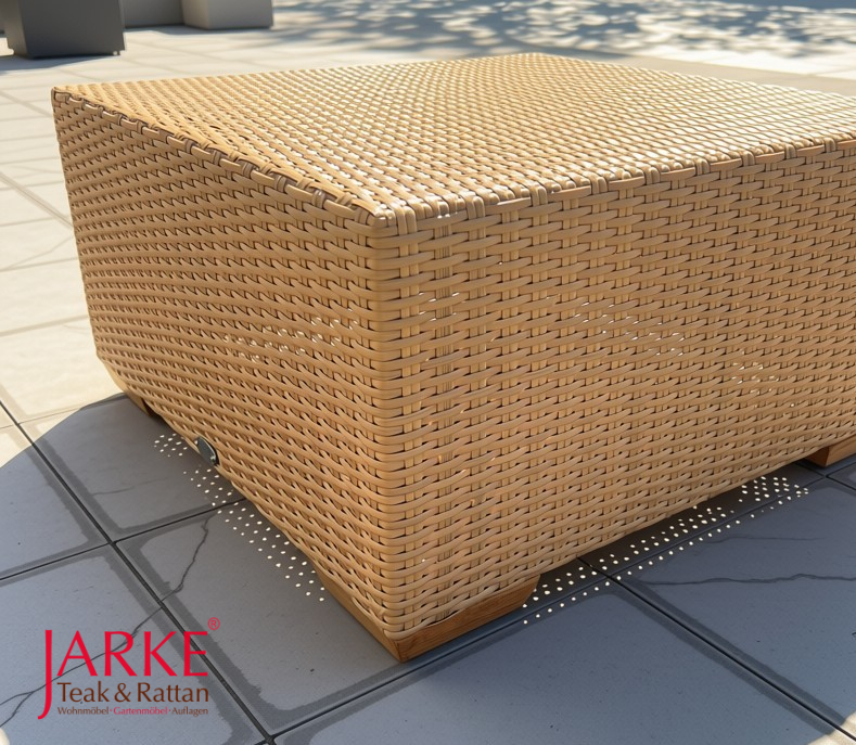 Outdoor Fußhocker "Arizona" Natural Honey 6 mm