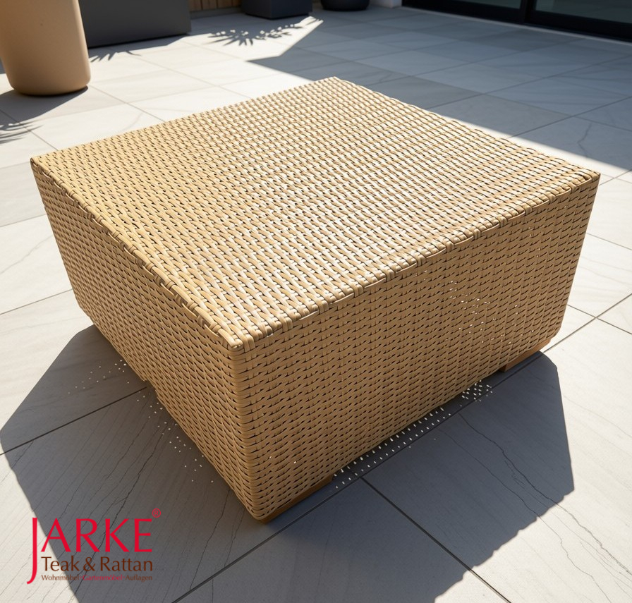 Outdoor Fußhocker "Arizona" Natural Honey 6 mm