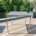 Outdoor Tisch, 80 x 80 cm, Tischplatte aus Ecolene Geflecht, Edelstahlbeine
