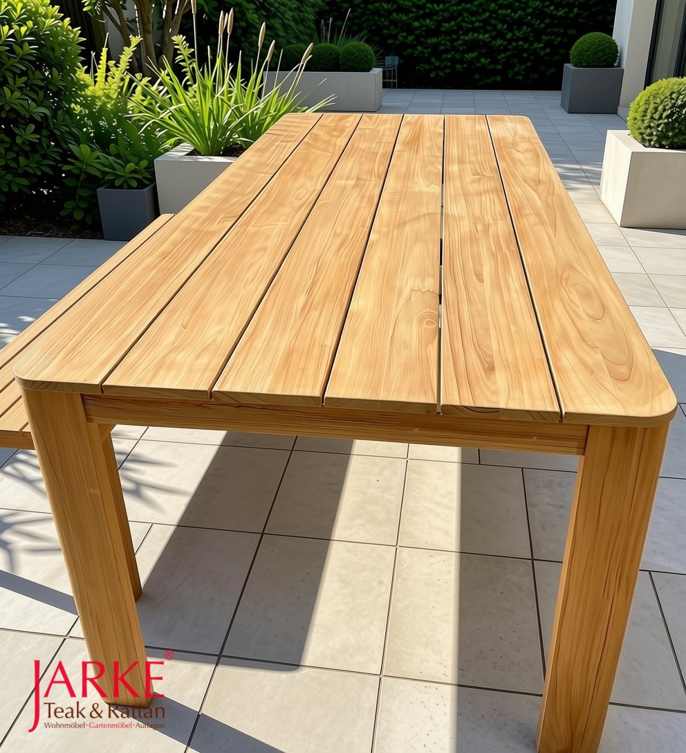 Teak Tisch Caja 210 x 100 cm, gefertigt aus FSC Plantagenteak